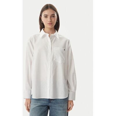 Calvin Klein Jeans Koszula LV047G126G Biały Relaxed Fit S Biały Damskie Calvin Klein Jeans Koszula LV047G126G Biały Relaxed Fit S Biały Damskie