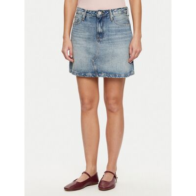 Tommy Hilfiger Spódnica jeansowa WW0WW44334 Niebieski Regular Fit 36 Niebieski Damskie Tommy Hilfiger Spódnica jeansowa WW0WW44334 Niebieski Regular Fit 36 Niebieski Damskie