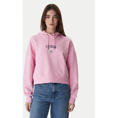 Guess Jeans Bluza W6RQ00 K68I4 Różowy Relaxed Fit L Różowy Damskie Guess Jeans Bluza W6RQ00 K68I4 Różowy Relaxed Fit L Różowy Damskie