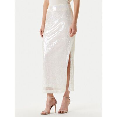 YAS Spódnica maxi Sequina 26037771 Écru Regular Fit S Kremowy Damskie YAS Spódnica maxi Sequina 26037771 Écru Regular Fit S Kremowy Damskie