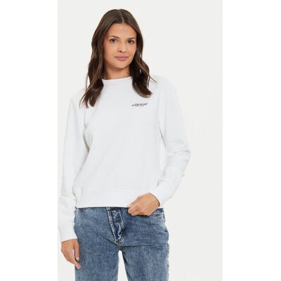 Guess Jeans Bluza W4YQ07 KC811 Biały Regular Fit XXL Biały Damskie Guess Jeans Bluza W4YQ07 KC811 Biały Regular Fit XXL Biały Damskie