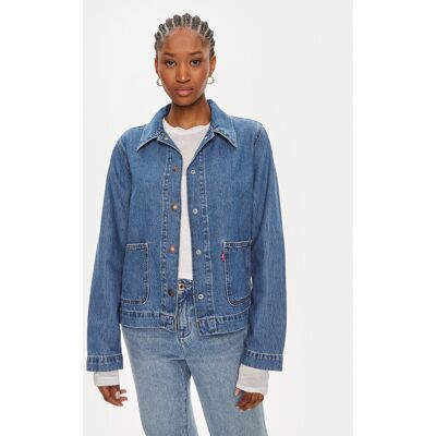 Levi's® Kurtka jeansowa A7440-0004 Niebieski Regular Fit S Niebieski Damskie Levi's® Kurtka jeansowa A7440-0004 Niebieski Regular Fit S Niebieski Damskie