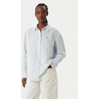 Tommy Jeans Koszula DW0DW22209 Błękitny Relaxed Fit XXS Niebieski jasny Damskie Tommy Jeans Koszula DW0DW22209 Błękitny Relaxed Fit XXS Niebieski jasny Damskie