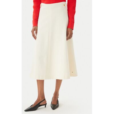 Tommy Hilfiger Spódnica midi WW0WW47886 Écru Regular Fit L Kremowy Damskie Tommy Hilfiger Spódnica midi WW0WW47886 Écru Regular Fit L Kremowy Damskie
