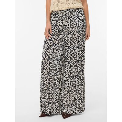 Vero Moda Spodnie materiałowe Menny 10282478 Beżowy Wide Leg XS Beżowy Damskie Vero Moda Spodnie materiałowe Menny 10282478 Beżowy Wide Leg XS Beżowy Damskie