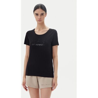 Giorgio Armani EA7 Emporio Armani T-Shirt 7W000094 AF10373 UC001 Czarny Slim Fit XS Czarny Damskie Giorgio Armani EA7 Emporio Armani T-Shirt 7W000094 AF10373 UC001 Czarny Slim Fit XS Czarny Damskie