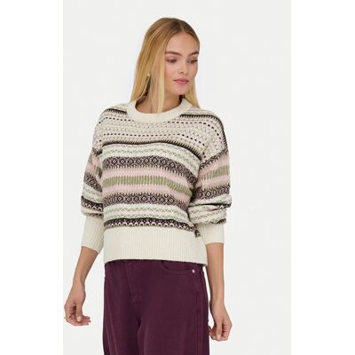 ONLY Sweter Arianne 15285832 Beżowy Regular Fit XS Beżowy Damskie ONLY Sweter Arianne 15285832 Beżowy Regular Fit XS Beżowy Damskie