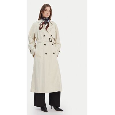Tommy Hilfiger Trencz WW0WW45632 Beżowy Oversize XS_S Beżowy Damskie Tommy Hilfiger Trencz WW0WW45632 Beżowy Oversize XS_S Beżowy Damskie
