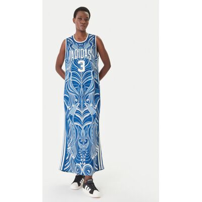 Adidas Sukienka codzienna Farm Rio Premium KD4621 Niebieski Slim Fit XS Niebieski Damskie Adidas Sukienka codzienna Farm Rio Premium KD4621 Niebieski Slim Fit XS Niebieski Damskie