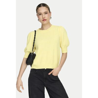 ONLY Sweter Rica 15318551 Żółty Regular Fit M Żółty Damskie ONLY Sweter Rica 15318551 Żółty Regular Fit M Żółty Damskie