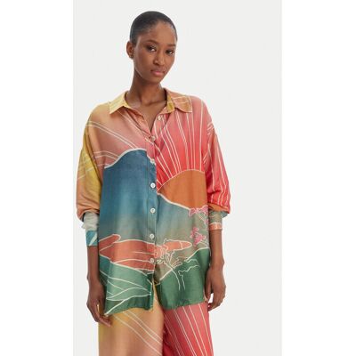 Maaji Koszula Sakura Scenery Dreambound PT2321CLS011 Kolorowy Relaxed Fit L Kolorowy Damskie Maaji Koszula Sakura Scenery Dreambound PT2321CLS011 Kolorowy Relaxed Fit L Kolorowy Damskie