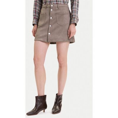 ONLY Spódnica z imitacji skóry Amazing 15351289 Beżowy Slim Fit L Beżowy Damskie ONLY Spódnica z imitacji skóry Amazing 15351289 Beżowy Slim Fit L Beżowy Damskie