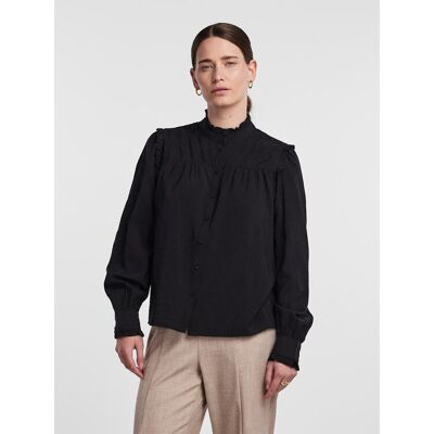 YAS Koszula 26030892 Czarny Regular Fit M Czarny Damskie YAS Koszula 26030892 Czarny Regular Fit M Czarny Damskie