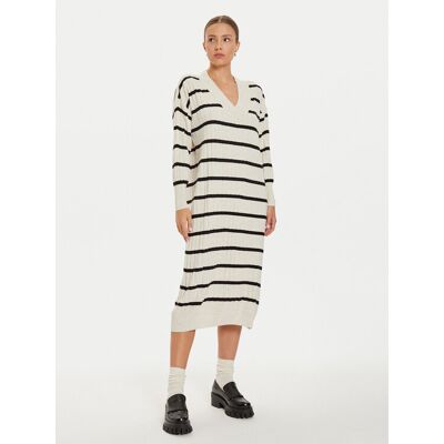 ONLY Sukienka dzianinowa New Tessa 15236372 Beżowy Relaxed Fit S Beżowy Damskie ONLY Sukienka dzianinowa New Tessa 15236372 Beżowy Relaxed Fit S Beżowy Damskie