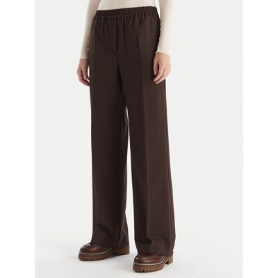 Weekend Max Mara Spodnie materiałowe Petra 2525136032 Brązowy Regular Fit 40 Brązowy Damskie Weekend Max Mara Spodnie materiałowe Petra 2525136032 Brązowy Regular Fit 40 Brązowy Damskie