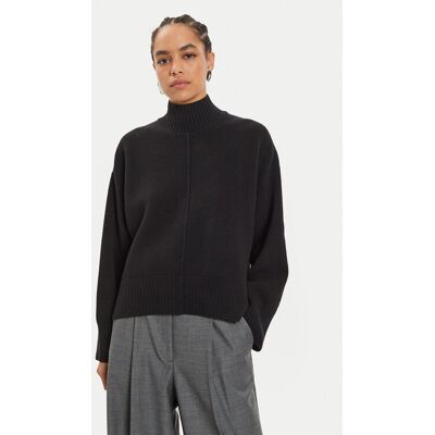IVY OAK Sweter Kareen Rose IO113147 Czarny Loose Fit M Czarny Damskie IVY OAK Sweter Kareen Rose IO113147 Czarny Loose Fit M Czarny Damskie