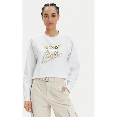 Guess Bluza Icon W4GQ09 KB681 Biały Relaxed Fit XXL Biały Damskie Guess Bluza Icon W4GQ09 KB681 Biały Relaxed Fit XXL Biały Damskie