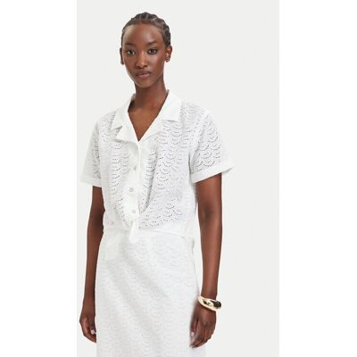 Guess Koszula W6GH48 W1881 Biały Classic Fit XS Biały Damskie Guess Koszula W6GH48 W1881 Biały Classic Fit XS Biały Damskie