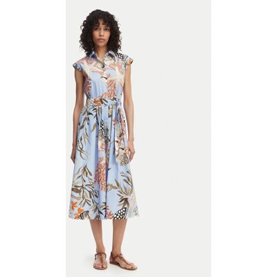 Marella Sukienka koszulowa Padana 2613221202 Błękitny Regular Fit 42 Niebieski jasny Damskie Marella Sukienka koszulowa Padana 2613221202 Błękitny Regular Fit 42 Niebieski jasny Damskie