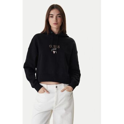 Guess Jeans Bluza W6RQ00 K68I4 Czarny Relaxed Fit XXL Czarny Damskie Guess Jeans Bluza W6RQ00 K68I4 Czarny Relaxed Fit XXL Czarny Damskie