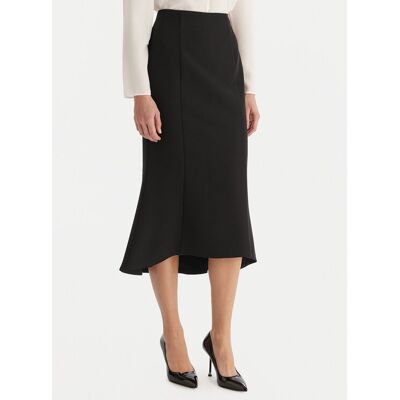 ACCESS FASHION Spódnica midi 54-6027-168 Czarny Regular Fit 42 Czarny Damskie ACCESS FASHION Spódnica midi 54-6027-168 Czarny Regular Fit 42 Czarny Damskie