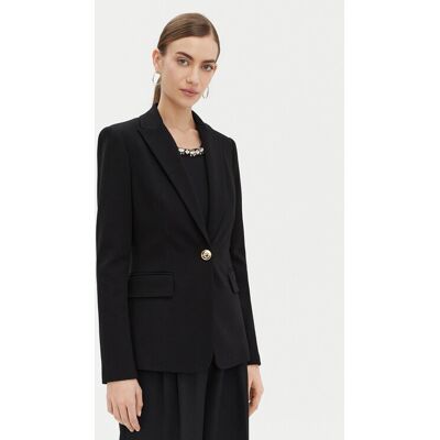 PINKO Marynarka Signum 100254 Czarny Regular Fit 38 Czarny Damskie PINKO Marynarka Signum 100254 Czarny Regular Fit 38 Czarny Damskie