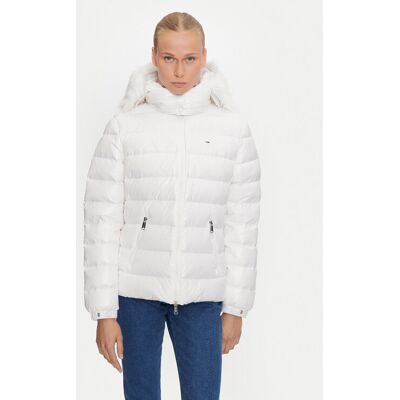 Tommy Jeans Kurtka puchowa DW0DW19926 Biały Regular Fit XS Biały Damskie Tommy Jeans Kurtka puchowa DW0DW19926 Biały Regular Fit XS Biały Damskie