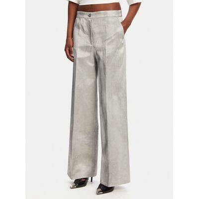 PINKO Spodnie materiałowe 104805 A2BP Szary Regular Fit 40 Szary Damskie PINKO Spodnie materiałowe 104805 A2BP Szary Regular Fit 40 Szary Damskie
