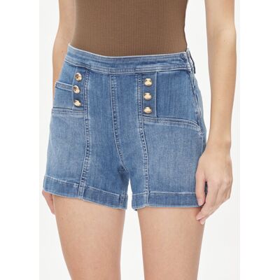 Liu Jo Szorty jeansowe UA4112 D4611 Niebieski Slim Fit 27 Niebieski Damskie Liu Jo Szorty jeansowe UA4112 D4611 Niebieski Slim Fit 27 Niebieski Damskie