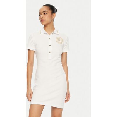 Versace Jeans Couture Sukienka codzienna 78HAOT01 Biały Regular Fit XS Biały Damskie Versace Jeans Couture Sukienka codzienna 78HAOT01 Biały Regular Fit XS Biały Damskie