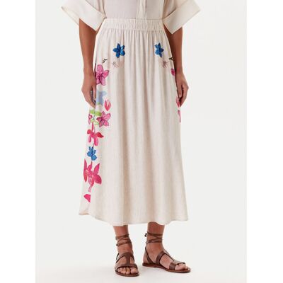 Tatuum Spódnica midi Katia 2 T2511.173 Beżowy Regular Fit 42 Beżowy Damskie Tatuum Spódnica midi Katia 2 T2511.173 Beżowy Regular Fit 42 Beżowy Damskie