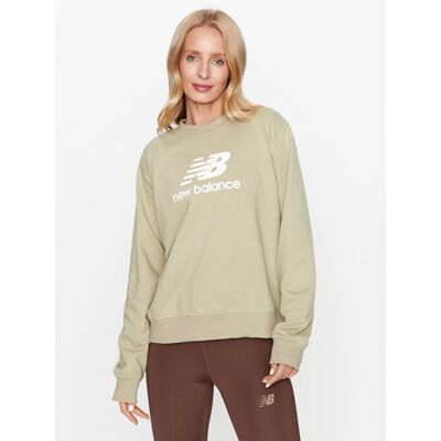 New Balance Bluza Essentials Stacked Logo French Terry Crewneck WT31532 Zielony Regular Fit S Zielony Damskie New Balance Bluza Essentials Stacked Logo French Terry Crewneck WT31532 Zielony Regular Fit S Zielony Damskie