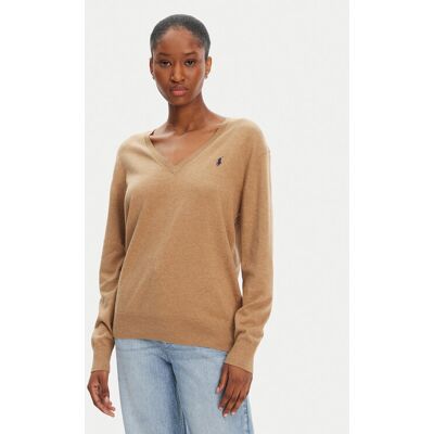 Polo Ralph Lauren Sweter 211972105003 Beżowy Straight Fit XS Beżowy Damskie Polo Ralph Lauren Sweter 211972105003 Beżowy Straight Fit XS Beżowy Damskie