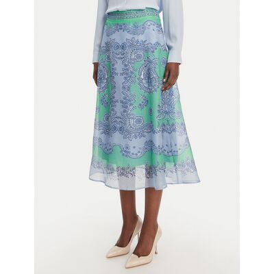 Hale Bob Spódnica midi with silk Winslow 61LU440A Zielony Regular Fit M Zielony Damskie Hale Bob Spódnica midi with silk Winslow 61LU440A Zielony Regular Fit M Zielony Damskie