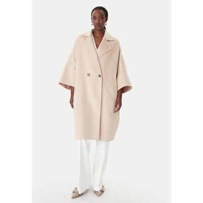 Marella Płaszcz wełniany Teca 2613011011 Beżowy Relaxed Fit 40 Beżowy Damskie Marella Płaszcz wełniany Teca 2613011011 Beżowy Relaxed Fit 40 Beżowy Damskie
