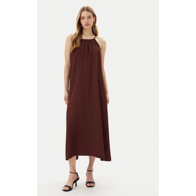 ViCOLO Sukienka letnia Abito TD0757 Brązowy Regular Fit M Brązowy Damskie ViCOLO Sukienka letnia Abito TD0757 Brązowy Regular Fit M Brązowy Damskie