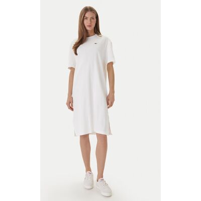 Lacoste Sukienka codzienna EF2883 Écru Oversize 40 Kremowy Damskie Lacoste Sukienka codzienna EF2883 Écru Oversize 40 Kremowy Damskie