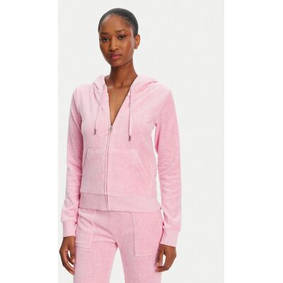 Juicy Couture Bluza Robertson JCAP176 Różowy Slim Fit XXS Różowy Damskie Juicy Couture Bluza Robertson JCAP176 Różowy Slim Fit XXS Różowy Damskie