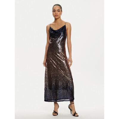 ONLY Sukienka koktajlowa Lola 15334031 Brązowy Regular Fit XS Brązowy Damskie ONLY Sukienka koktajlowa Lola 15334031 Brązowy Regular Fit XS Brązowy Damskie