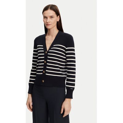Gant Kardigan 4805319 Granatowy Regular Fit S Granatowy Damskie Gant Kardigan 4805319 Granatowy Regular Fit S Granatowy Damskie