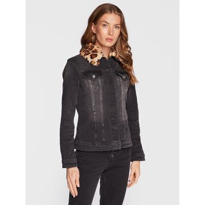 Liu Jo Kurtka jeansowa UF2069 D4391 Czarny Regular Fit M Czarny Damskie Liu Jo Kurtka jeansowa UF2069 D4391 Czarny Regular Fit M Czarny Damskie
