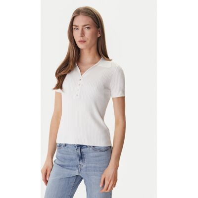 DKNY Polo DJ6R0236 Écru Regular Fit M Kremowy Damskie DKNY Polo DJ6R0236 Écru Regular Fit M Kremowy Damskie