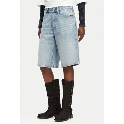 G-Star Raw Szorty jeansowe Clean Edge D28383-E352 Niebieski jasny Wide Fit 27 Niebieski jasny Damskie G-Star Raw Szorty jeansowe Clean Edge D28383-E352 Niebieski jasny Wide Fit 27 Niebieski jasny Damskie