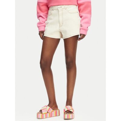 Roxy Szorty jeansowe Chlo Natural ERJDS03323 Kremowy Regular Fit 30 Kremowy Damskie Roxy Szorty jeansowe Chlo Natural ERJDS03323 Kremowy Regular Fit 30 Kremowy Damskie