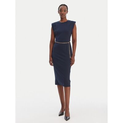 MICHAEL Michael Kors Sukienka koktajlowa MT5831SH6J Granatowy Regular Fit S Granatowy Damskie MICHAEL Michael Kors Sukienka koktajlowa MT5831SH6J Granatowy Regular Fit S Granatowy Damskie