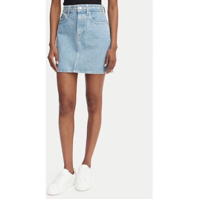 Calvin Klein Jeans Spódnica jeansowa LV047G727G Niebieski jasny Regular Fit 26 Niebieski jasny Damskie Calvin Klein Jeans Spódnica jeansowa LV047G727G Niebieski jasny Regular Fit 26 Niebieski jasny Damskie