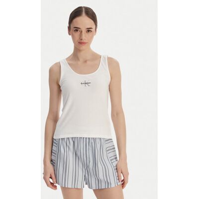 Calvin Klein Underwear Top LV00QS7603 Biały Slim Fit L Biały Damskie Calvin Klein Underwear Top LV00QS7603 Biały Slim Fit L Biały Damskie