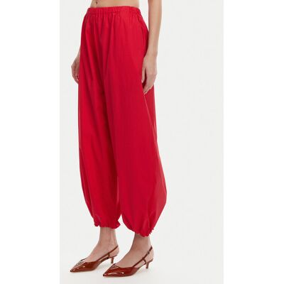 PINKO Spodnie materiałowe 105210 A2LD Czerwony Relaxed Fit M Czerwony Damskie PINKO Spodnie materiałowe 105210 A2LD Czerwony Relaxed Fit M Czerwony Damskie