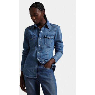 Polo Ralph Lauren Koszula jeansowa 211969402001 Granatowy Slim Fit S Granatowy Damskie Polo Ralph Lauren Koszula jeansowa 211969402001 Granatowy Slim Fit S Granatowy Damskie