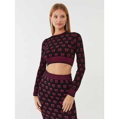 Pinko Sweter 101561 A112 Czarny Regular Fit S Czarny Damskie Pinko Sweter 101561 A112 Czarny Regular Fit S Czarny Damskie